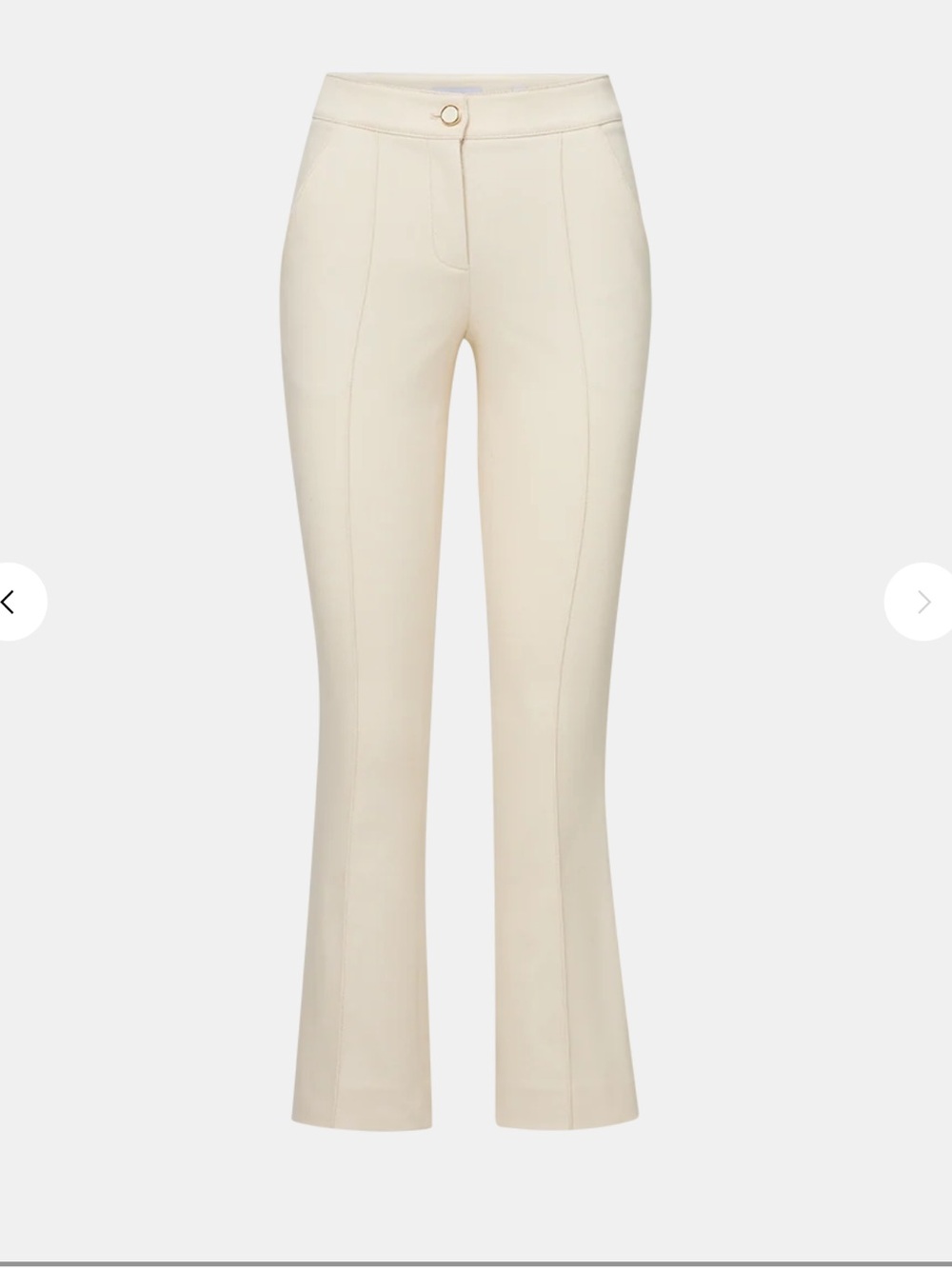Veronica Beard Kimra Pant Cream Ankle Size 2